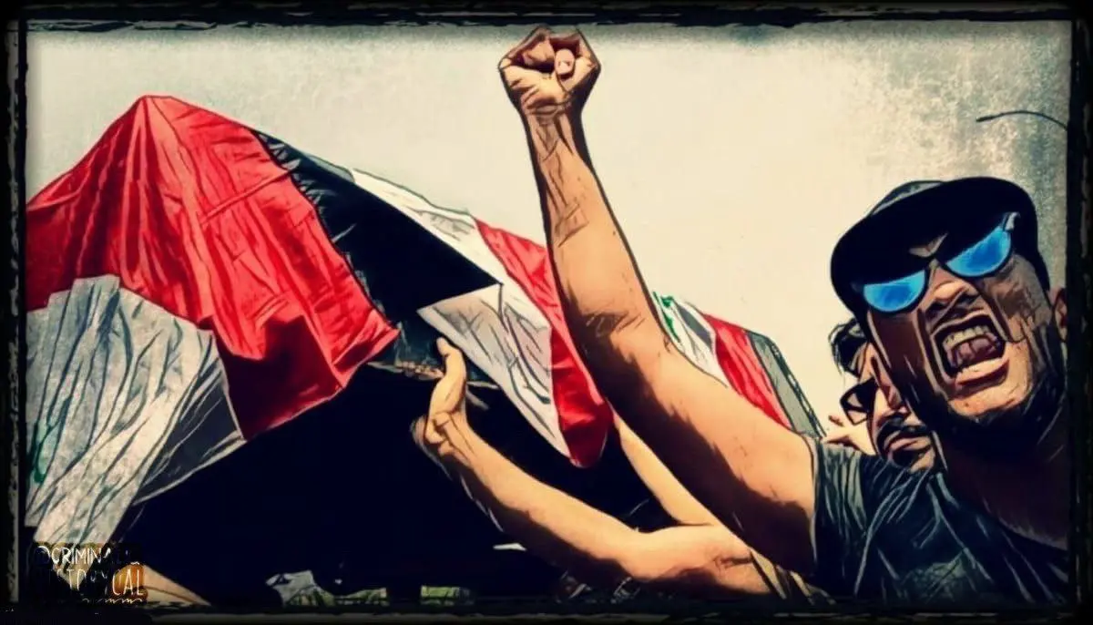 В Багдаде участник протестов, пострадавший от правительственных сил безопасности, вернулся домой после похорон.